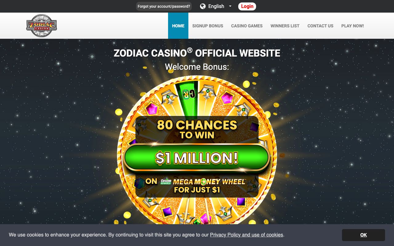 Zodiac Casino low deposit NZ